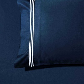 Ambassador Embroidered Standard Pillowcases ( PAIR ) -1000TC Navy with White