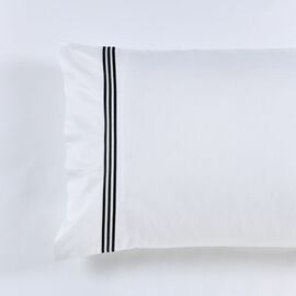 Ambassador Embroidered King Size Pillowcase -1000 TCBlack