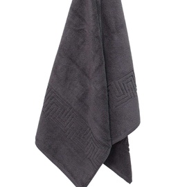 Greek Key 650GSM - Charcoal [SIZE: Bath Mat]