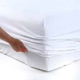 400 Thread Count Fitted Sheet White Long Single Bed