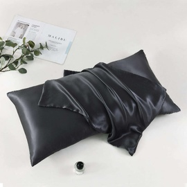 Silk King Size Pillowcase Charcoal