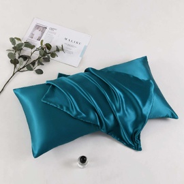 Silk King Size Pillowcase Aqua