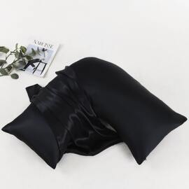 Silk U-Pillowcase Black