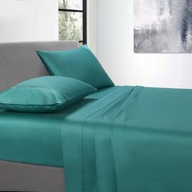 400 Thread Count Sheet Set Aqua Long Single Bed