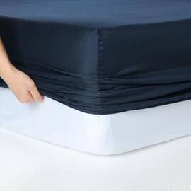 400 Thread Count Sheet Set Navy Split King bed Extra Depth