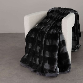 Teddy Mink Blanket Charcoal