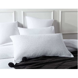 Jax Chunky Waffle White European Pillow Case