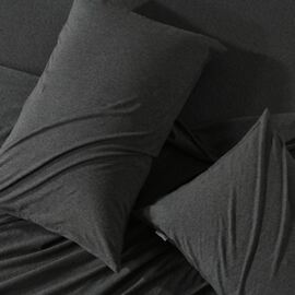 Jersey Pillowcase Standard Pair Charcoal