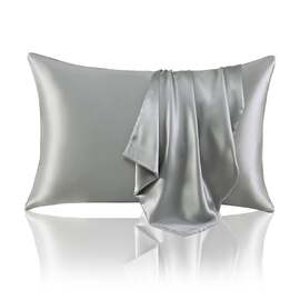 Silk Pillowcase Silver