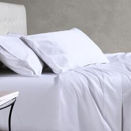 Soho 1000 Thread Count Cotton Sheet Set White [SIZE: Super King Bed Extra Depth]