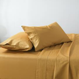 Soho 1000 Thread Count King Size Pillowcase Mustard 