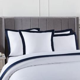 Plaza Navy [SIZE: King Size Pillow Case]