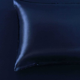 Satin Sheet Set Double Bed Navy