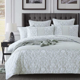 Arden Silver Quilt Cover Set [Size: Super King Bed]