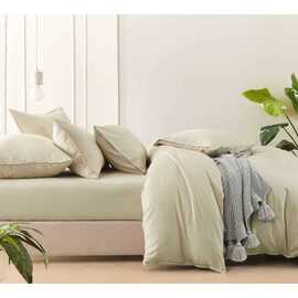 Bamboo Linen Natural (Linen) [SIZE: King Size Pillow Case]