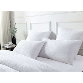 Jax Chunky Waffle White European Pillow Case