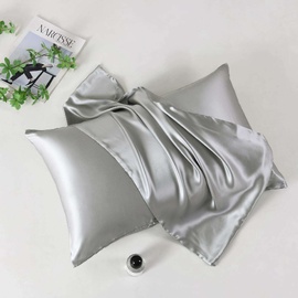 Silk Pillowcase Silver