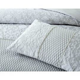 Arden Silver Quilt Cover Set [Size: Super King Bed]