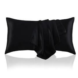 Silk King Size Pillowcase Black 