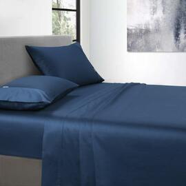 400 Thread Count Sheet Set Navy Split King bed Extra Depth