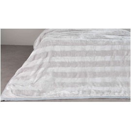 Teddy Mink Blanket Silver