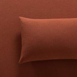 Jersey Fitted Sheet Rust [SIZE: Double Bed]