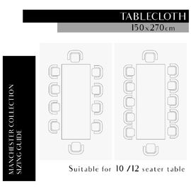 Langham Plain Table Cloth Linen [SIZE: 210x210cm]