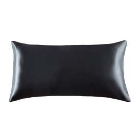 Silk King Size Pillowcase Charcoal