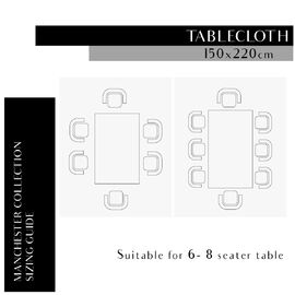 Langham Plain Table Cloth Linen [SIZE: 210x210cm]