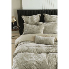 Cody Natural Velvet Quilt Cover Set