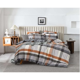 Riley Rust Waffle Quilt Cover Set [SIZE: Super King Bed]