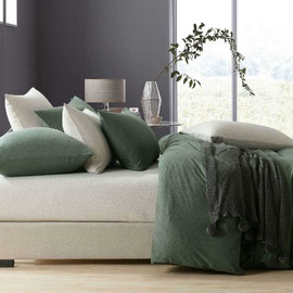 Jersey Quilt Cover Set Olive Green [SIZE: Super King Bed]