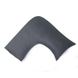 400 Thread Count U-Pillow Case Charcoal