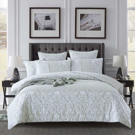 Arden Silver Quilt Cover Set [Size: Super King Bed]