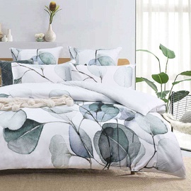 Fawn Green Quilt Cover Set [SIZE: King Bed]