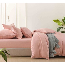 Bamboo Linen Pink [SIZE: King Size Pillow Case]