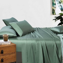 400 Thread Count Sheet Set Forest Green Split King bed Extra Depth