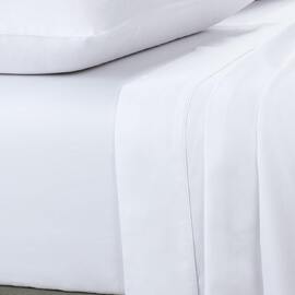 400 Thread Count Fitted Sheet White Long Single Bed