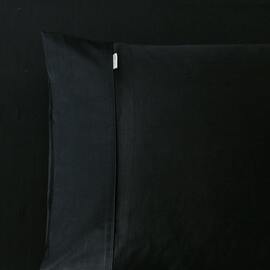 400 Thread Count Fitted Sheet Black Long Single Bed