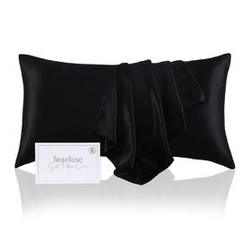 Silk King Size Pillowcase Black 