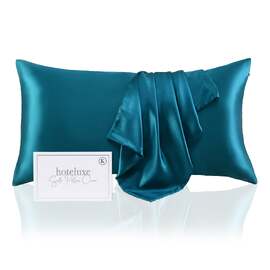 Silk King Size Pillowcase Aqua