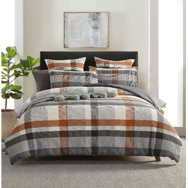 Riley Rust Waffle Quilt Cover Set [SIZE: Super King Bed]